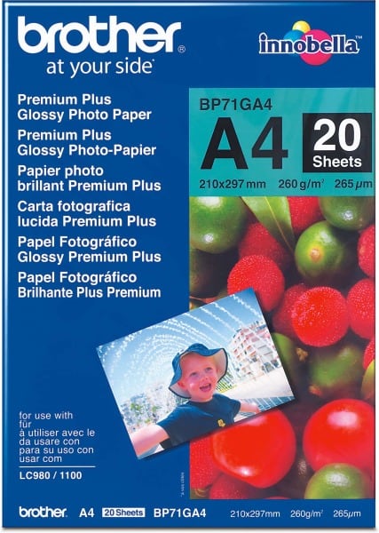 BROTHER - Fotopapier A4 20 Blatt BP-71GA4
