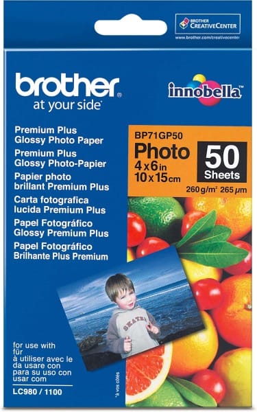 BROTHER - Fotopapier A6 50 Blatt BP-71GP50