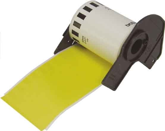 BROTHER - Etiketten 62mm gelb DK-44605