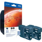 BROTHER - Blistertintenset TwinPack Tintenpat LC-1100HYBKBP2DR