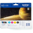 BROTHER - Blisterfarbtintenset sw, cy, mag, gel LC-1100VALBPDR