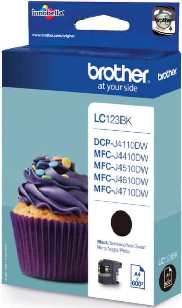 BROTHER - Tintenpatrone sw LC-123BK