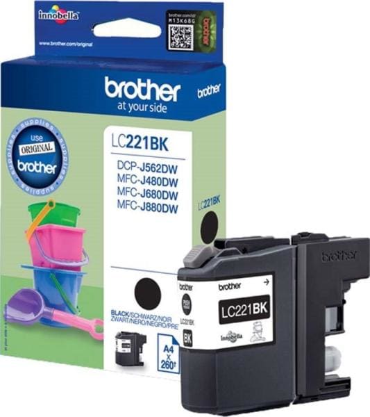 BROTHER - Tintenpatrone sw LC-221BK