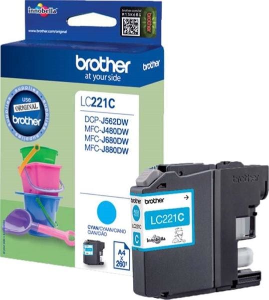 BROTHER - Tintenpatrone cyan LC-221C