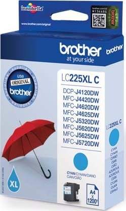 BROTHER - Tintenpatrone cyan LC-225XLC