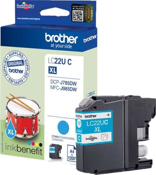 BROTHER - Tintenpatrone cyan LC22UC