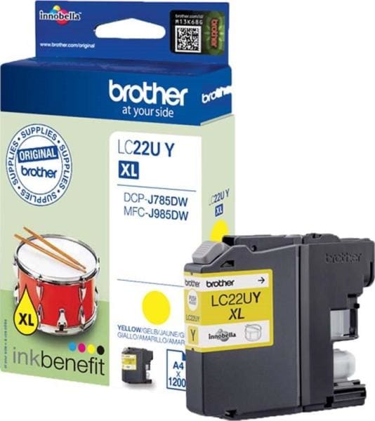 BROTHER - Tintenpatrone gelb LC22UY