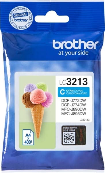BROTHER - Tintenpatrone cyan LC-3213C