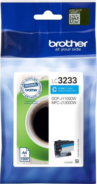 BROTHER - Tintenpatrone cyan LC-3233C