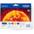 BROTHER - Blisterfarbtintenset sw, cy, mag, gelb LC-980VALBPDR