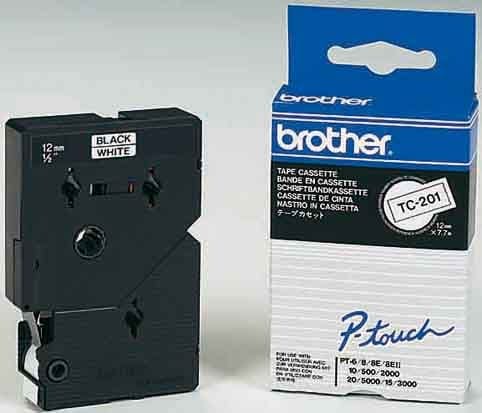 BROTHER - Schriftbandkassette BF.farblos/DF.blau TC-103