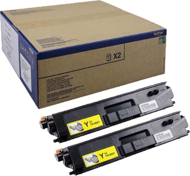 BROTHER - Toner Gelb TwinP.2xTN-900Y TN-900YTWIN