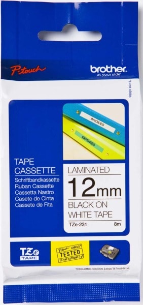 BROTHER - Schriftbandkassette BF.schwarz/DF.weiß TZe-335