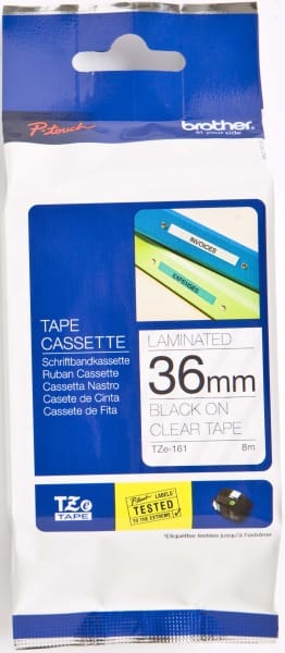 BROTHER - Schriftbandkassette BF.farblos/DF.schwar TZe-161