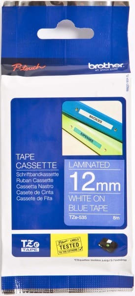 BROTHER - Schriftbandkassette BF.blau/DF.weiß TZe-535