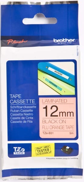 BROTHER - Schriftbandkassette BF. signal or/sw TZe-B31