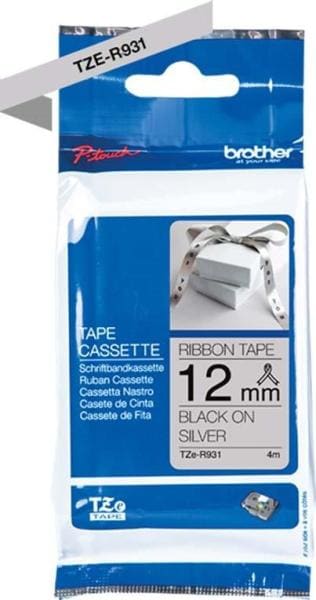 BROTHER - silber / schwarz 12 mm 4m/12mm sw/gold