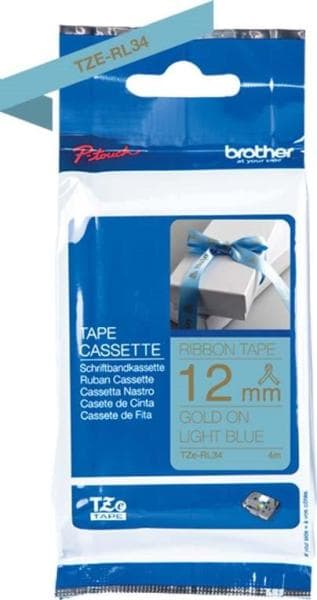 BROTHER - hellblau/ gold 12 mm 4m/12mm hbl/gold