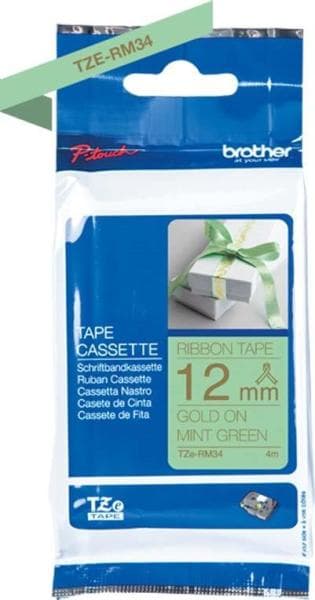 BROTHER - mintgrün / gold 12 mm 4m/12mm mtgn/gold