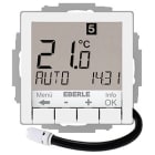 EBERLE - UP-Uhrenthermostat RAL9016 glänzend 55x55 AC 230V 16A