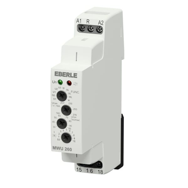 EBERLE - Spannungsüberwachungsrelais bzw-wächter AC/DC 48…276V (AC50/60Hz) 16A/AC1 1Wechsler