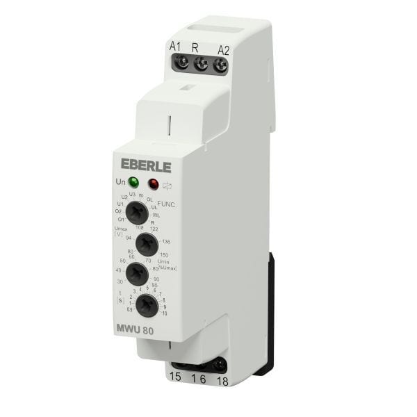EBERLE - Spannungsüberwachungsrelais bzw-wächter AC/DC 24…150V (AC 50/60 Hz) 16A/AC1 1Wechsler