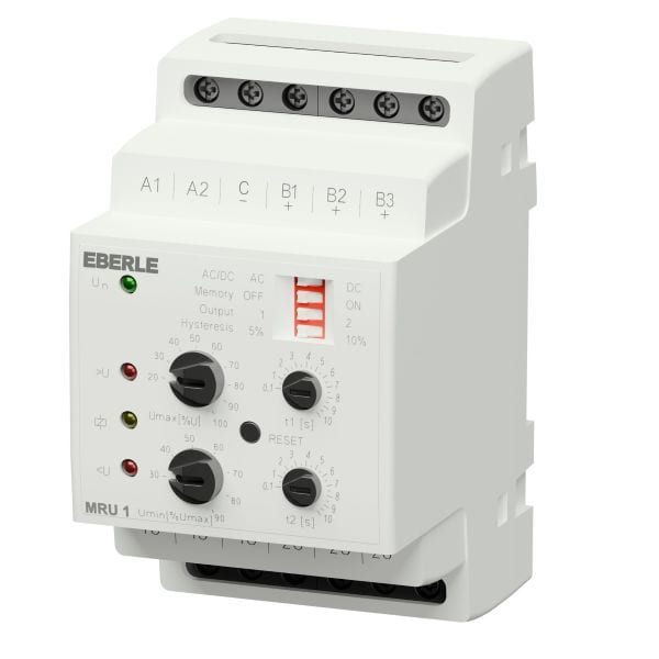 EBERLE - Einph.Spannungsüberwachungsrelais Betriebssp:AC/DC 24...240V 16A 2Wechsler Einstellber.:AC/DC 10 …500V