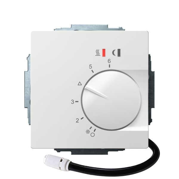 EBERLE - UP-Fussbodenregler 63x63mm 10-40C AC230V 16A 1Schließer PWM/2Punkt Regel.