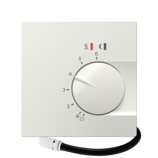 EBERLE - UP-Fussbodenregler 10-40C 70x70mm AC230V 16A 1Schließer PWM/2Punkt Regel.