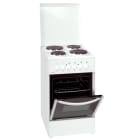EXQUISIT - Standherd, 50cm, 4 Platten,4 Heizarten, A, weiss