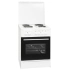 EXQUISIT - Standherd 60cm 4Platten 4 Heizarten A weiss