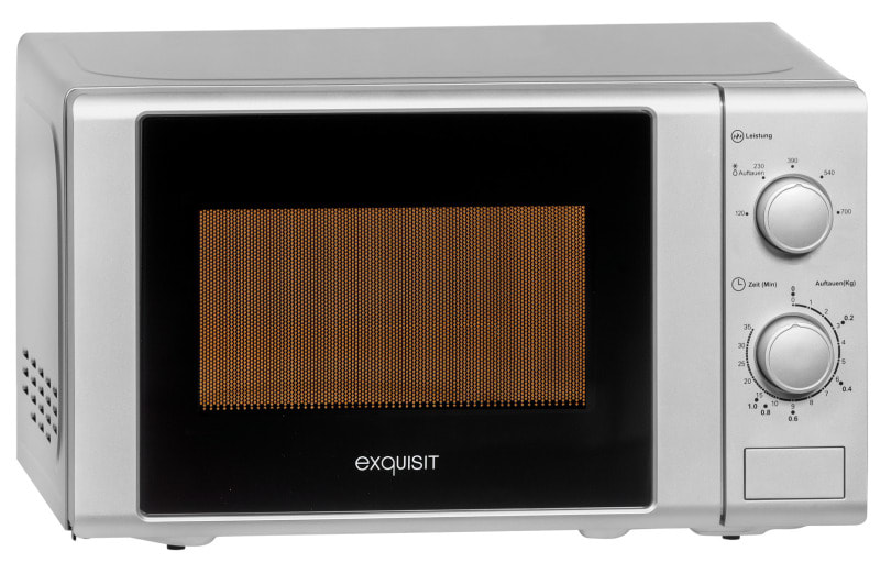 EXQUISIT - Mikrowelle 700W 20L 5Stufen silber