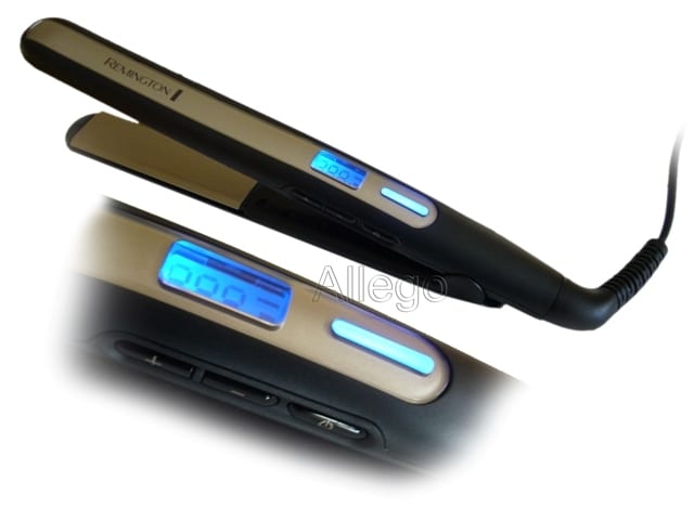 REMINGTON - Haarglätter schmal Keramikbe. SmartLCD Anz.abger.Design sw-g