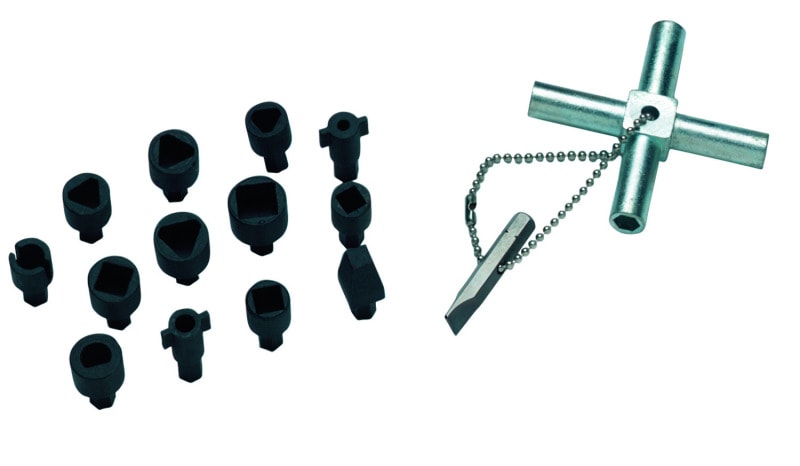 CIMCO - Multi-Key-Set, kompletter Satz Schlüsselkreuz in Kunststoff-Aufbewahrungsbox