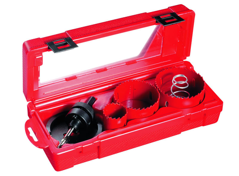 CIMCO - Lochsägen-Set Elektro-Top mit Randversenker HSS-Bi-Metall 35/65/75mm