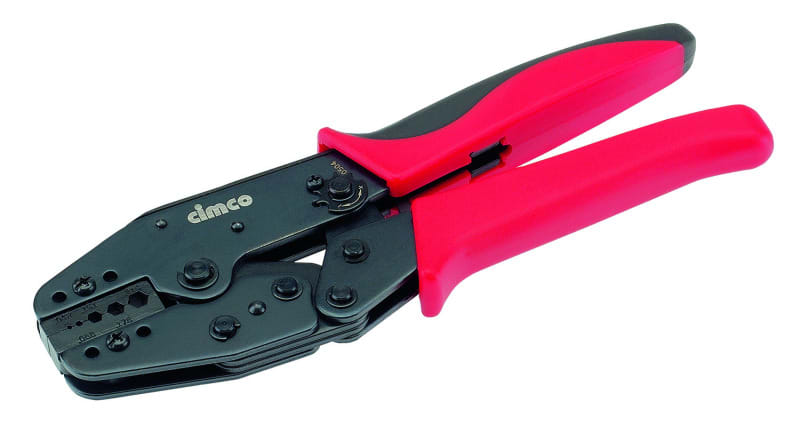 CIMCO - Presszange mit Einsatz, LWL-Stecker mit Sechskantcrimpung, Länge 230 mm