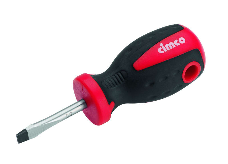 CIMCO - Vergaser-Schraubendreher mit 2-Komponenten-Griff, 95mm, Schlitz 5,5x1,0x38