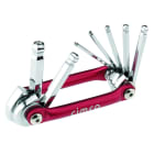 CIMCO - Kugelkopf-Sechskant-Stiftschlüssel-Satz 7teilig SW2,5-10, Handklapphalter