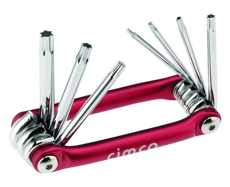 CIMCO - Torx-Stiftschlüssel-Satz 8-teilig, Handklapphalter, T9-T40