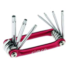 CIMCO - Torx-Stiftschlüssel-Satz 8-teilig, Handklapphalter, T9-T40