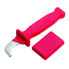 CIMCO - 1000V Sicherheits Kabelmesser Hakenklinge und Schiffchen, Klingenlänge 40mm