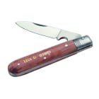 CIMCO - Kabelmesser mit Holzschalen, Klinge mit Schaber, 1-teilig