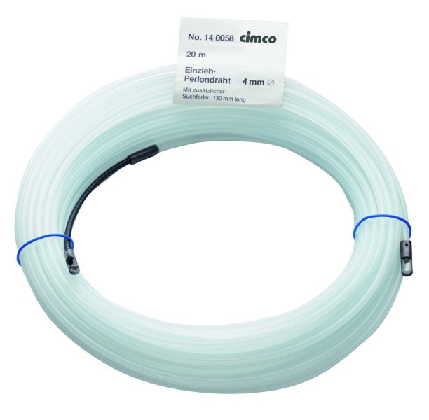 CIMCO - Kabel-Einziehdraht Perlon 5m, ca. 130mm lang, Zugfestigkeit 900N