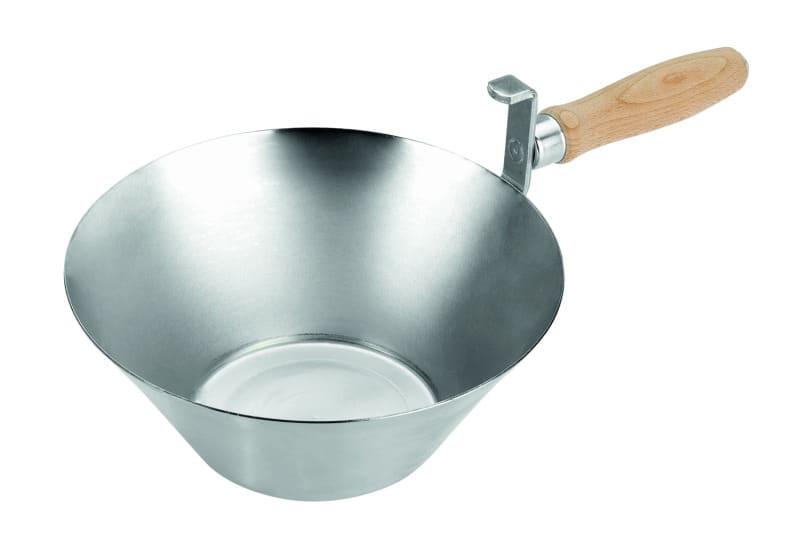 CIMCO - Gipspfanne aus Stahlblech, Höhe 75mm, Durchmesser 180mm