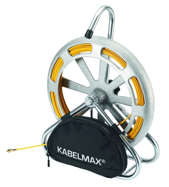 CIMCO - Einziehsystem Kabelmax 80m, Stahlrohrgestell mit kugelgelagerter Aluminiumhaspel