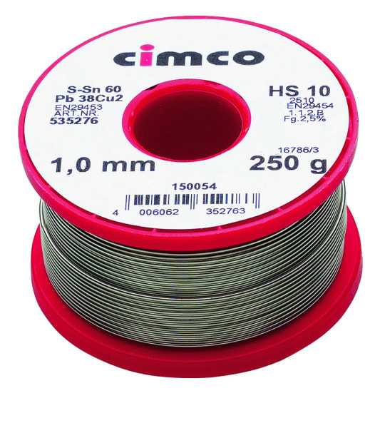 CIMCO - Elektroniklot 2mm 500g, DIN EN 29453, Einwegspule
