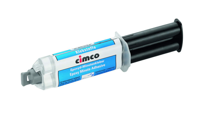 CIMCO - Epoxyd-Minutenkleber 24ml, transparenter 2-Komponenten-Klebstoff