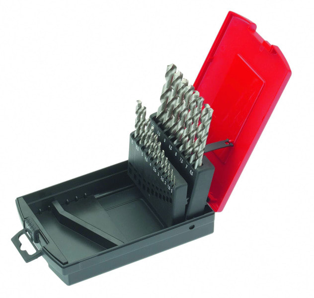 CIMCO - Spiralbohrer-Set HSS Metallkass.25-tlg rollgewalzt