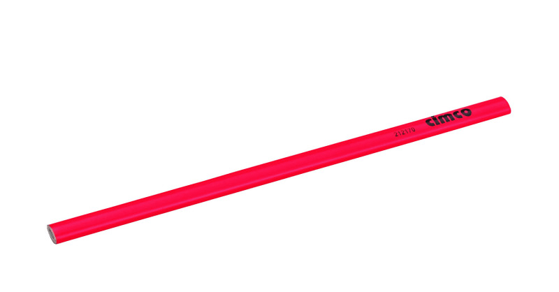 CIMCO - Zimmermanns-Bleistift, rot, Mine HB