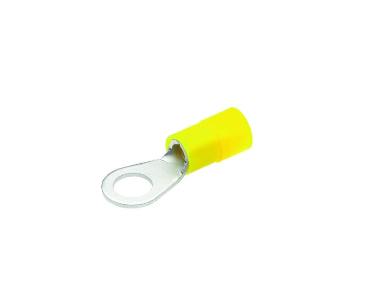 CIMCO - Quetschkabelschuh, Ringform Cu, isoliert, DIN 46237, 4-6mm² M5 gelb